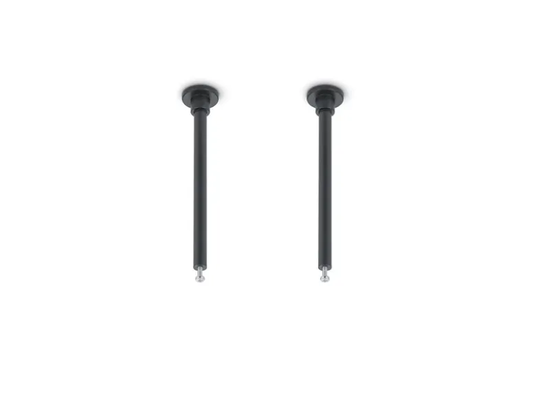 2er SET Distanzhalter Höhe 12,5cm Schwarz für DUOline Schienensystem