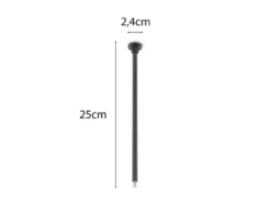 2er SET Distanzhalter Höhe 25cm Schwarz für DUOline Schienensystem