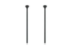 2er SET Distanzhalter Höhe 25cm Schwarz für DUOline Schienensystem