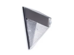 2er Set Dreieckige LED Solar Außenleuchte, Bewegungsmelder, Edelstahl, Downlight