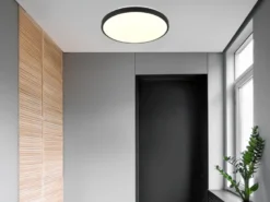 2er SET flache LED Innen Deckenlampen mit Bewegungsmelder Ø 38cm