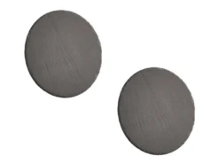 2er SET flache LED Innen Wandleuchten aus Naturschiefer, Ø 20cm