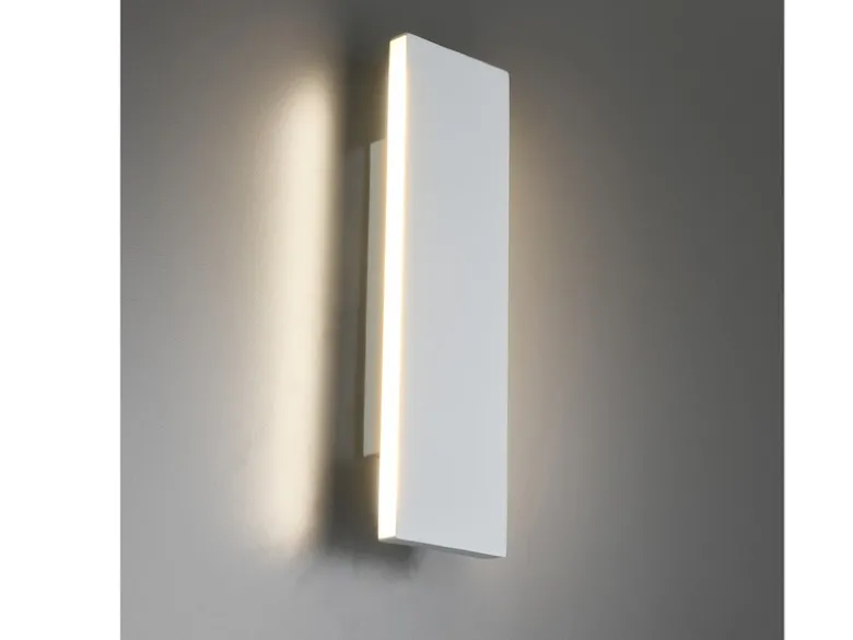 2er Set Flache LED Wandleuchten Up & Down Weiß - 3 Stufen Dimmer, Breite 28cm