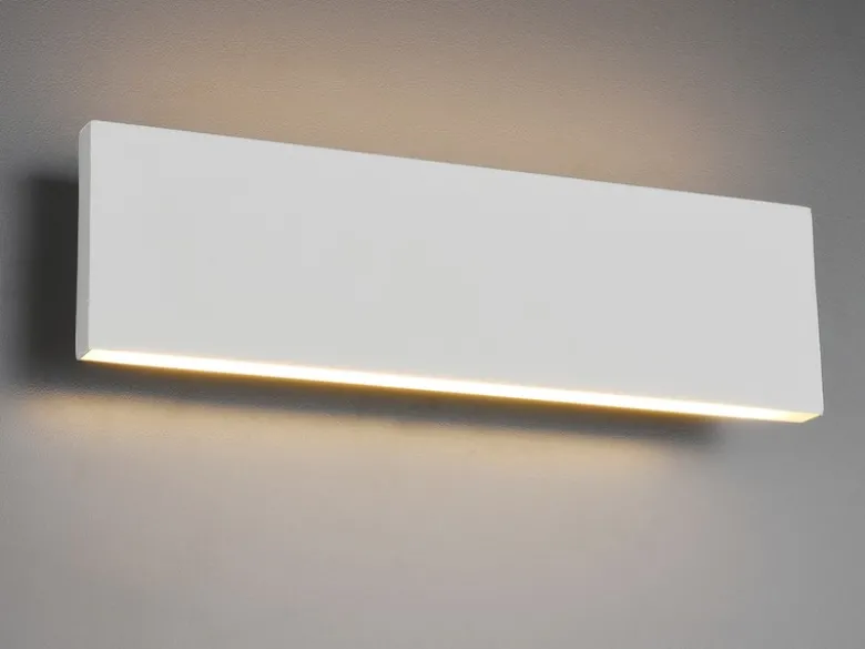 2er Set Flache LED Wandleuchten Up & Down Weiß - 3 Stufen Dimmer, Breite 28cm