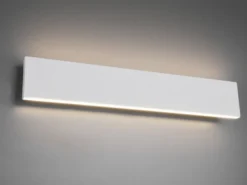 2er Set Flache LED Wandleuchten Up & Down Weiß - 3 Stufen Dimmer, Breite 47cm