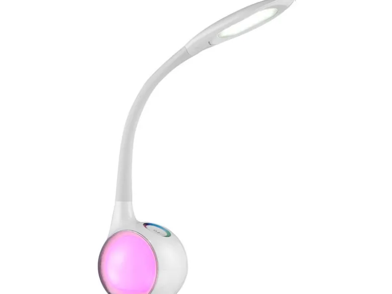 2er Set Flex LED Schreibtischlampen TARRON, Dimmer und Farbwechsel