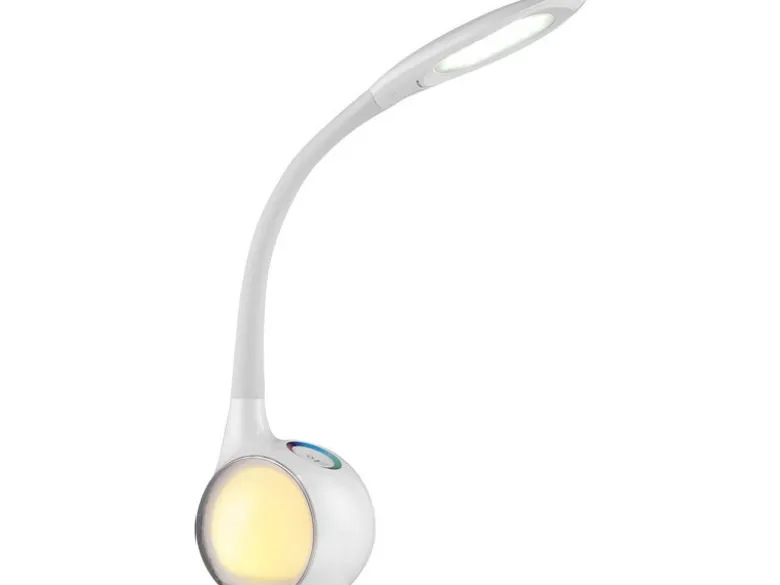 2er Set Flex LED Schreibtischlampen TARRON, Dimmer und Farbwechsel