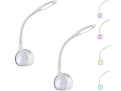 2er Set Flex LED Schreibtischlampen TARRON, Dimmer und Farbwechsel