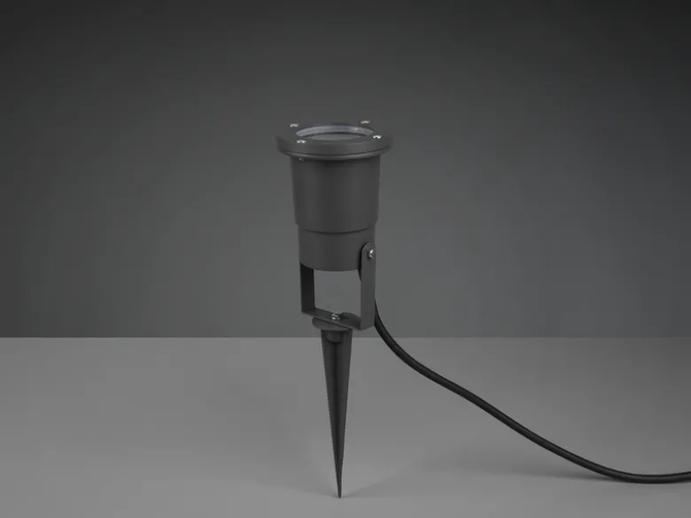3-er SET Gartenstrahler mit Erdspieß, Anschlusskabel, Stecker & GU10 LED