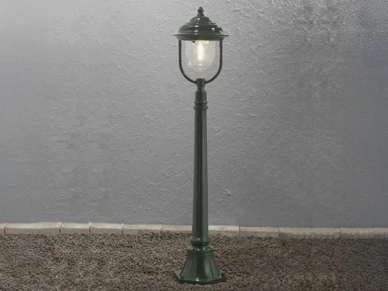 2er-Set grüne Wegeleuchten PARMA aus Aluminium, E27, IP43, H.: 118 cm