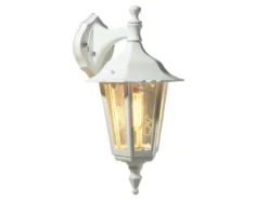 2er-Set hängende Wandleuchten FIRENZE, E27, Aluminium weiß