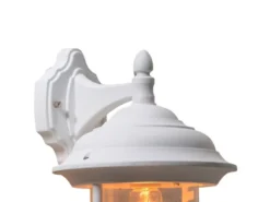 2er-Set hängende Wandleuchten PARMA, Aluminium weiß, E27, IP43