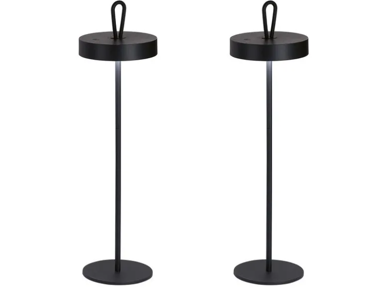 2er SET kabellose Outdoor Tischlampen - dimmbar & höhenverstellbar 21-46cm