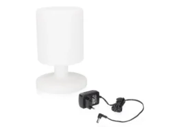 2er SET kleine Akku LED Tischleuchten Outdoor, dimmbar Höhe 25,5cm