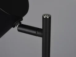 2er SET kleine Akku Stehlampen kabellos - dimmbar, Metall Schwarz, Höhe 125cm