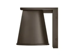 2er SET kleine LED Außenwandleuchten Bronzefarbig Salzluft resistent Höhe 15,5cm