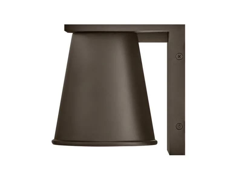 2er SET kleine LED Außenwandleuchten Bronzefarbig Salzluft resistent Höhe 15,5cm