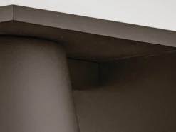 2er SET kleine LED Außenwandleuchten Bronzefarbig Salzluft resistent Höhe 15,5cm