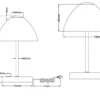 2-er SET kleine LED Tischlampen dimmbar, Messing mit Glasschirm Weiß, Höhe 24cm
