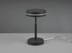 2-er Set kleine LED Tischleuchten rund, Anthrazit, Höhe 25cm