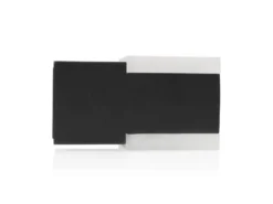 2er Set Kleine Up and Down LED Außenwandleuchten Aluminium Schwarz, 7,5x7cm