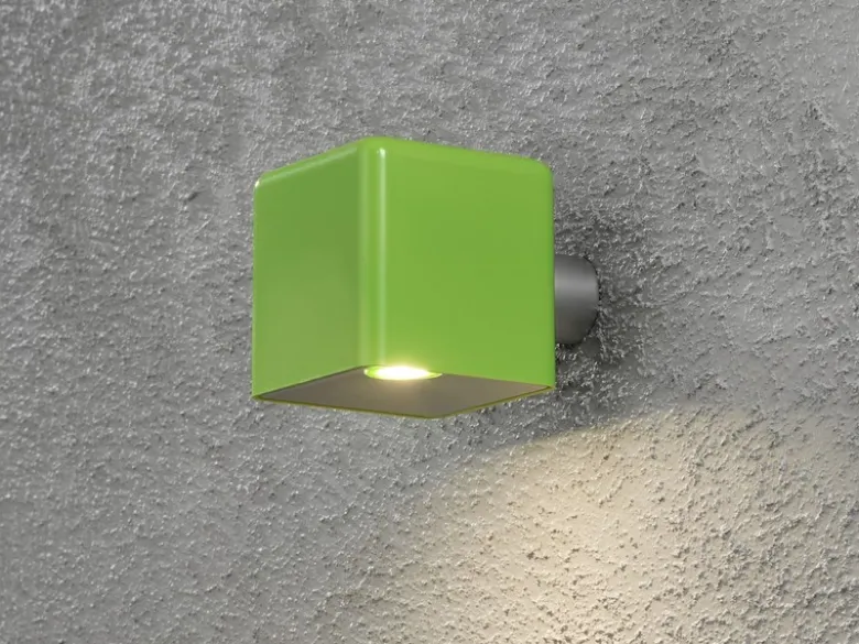 2er-Set LED Außenwandleuchten AMALFI, grün, 3 Watt-LED, 200 Lumen, inkl. Trafo