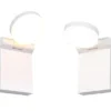 2er Set LED Außenwandleuchten Höhe 19cm Leuchtenkopf einstellbar, Weiß