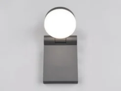 2er Set LED Außenwandleuchten Höhe 19cm Leuchtenkopf einstellbar, Schwarz