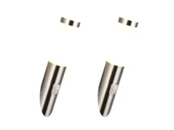 2er Set LED Außenwandleuchten mit Bewegungsmelder Silber, Höhe 39cm