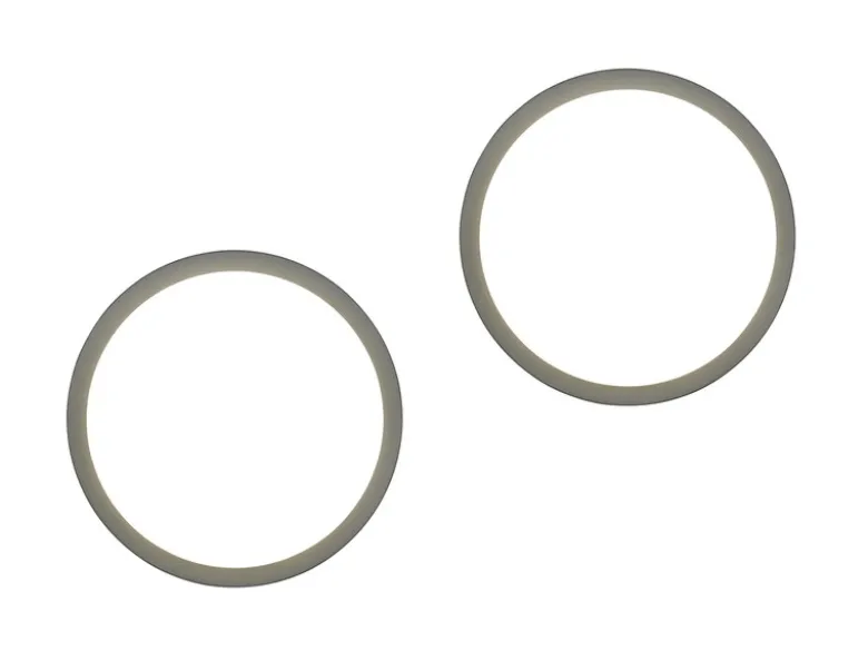 2er Set LED Außenwandleuchten mit Bewegungsmelder & Hausnummer Ø 30cm