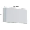 2er SET LED Außenwandleuchten Up and Down Light Weiß, Breite 17,5cm