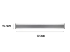 2er-Set LED Außenwandleuchten Up and Down Lichteffekt, Anthrazit 100cm lang