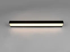 2er SET LED Badezimmer Wandleuchten Up-Down Schwarz, Breite 60cm