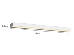 2er SET LED Badezimmer Wandleuchten Up-Down Chrom, Breite 90cm