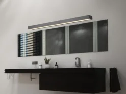 2er SET LED Badezimmer Wandleuchten Up-Down Schwarz, Breite 90cm