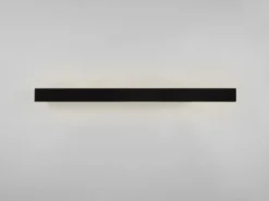 2er SET LED Badezimmer Wandleuchten Up-Down Schwarz, Breite 90cm