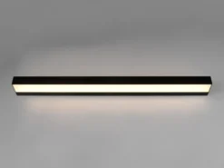2er SET LED Badezimmer Wandleuchten Up-Down Schwarz, Breite 90cm