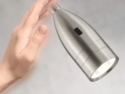 2er SET LED Bettlampen Silber dimmbar, zum Anschrauben, mit Stecker, Breite 4cm