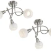 2er SET LED Deckenlampen 3-flammig, Glasschirme satiniert, Ø 39cm