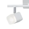 2er SET LED Deckenstrahler 2-flammig Weiß matt, Breite 34cm