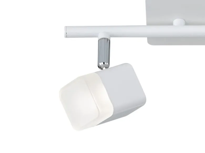 2er SET LED Deckenstrahler 2-flammig Weiß matt, Breite 34cm