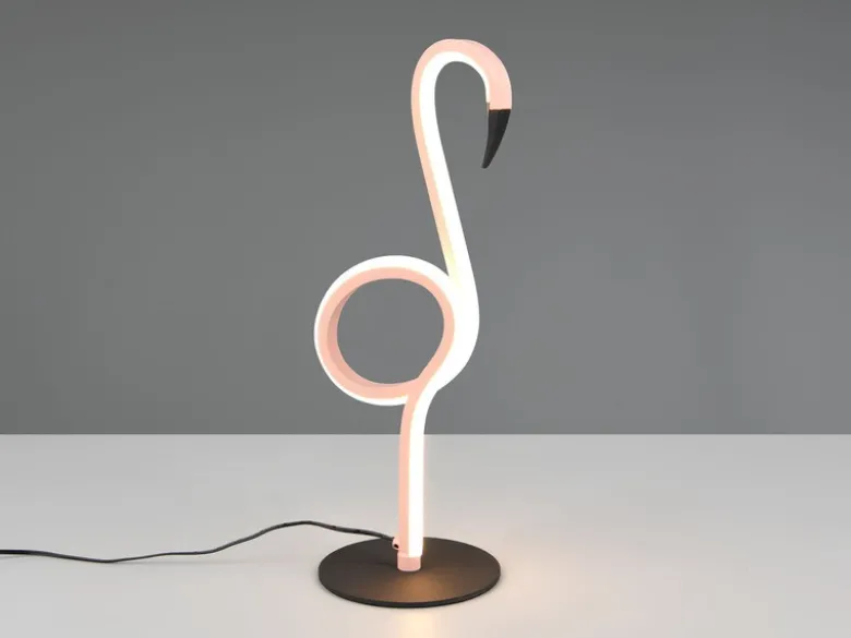 2er SET LED Deko Tischlampen Rosa mit Schnurschalter, Höhe 35cm