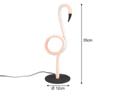 2er SET LED Deko Tischlampen Rosa mit Schnurschalter, Höhe 35cm