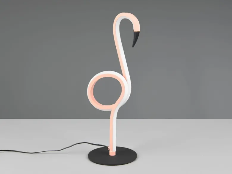 2er SET LED Deko Tischlampen Rosa mit Schnurschalter, Höhe 35cm