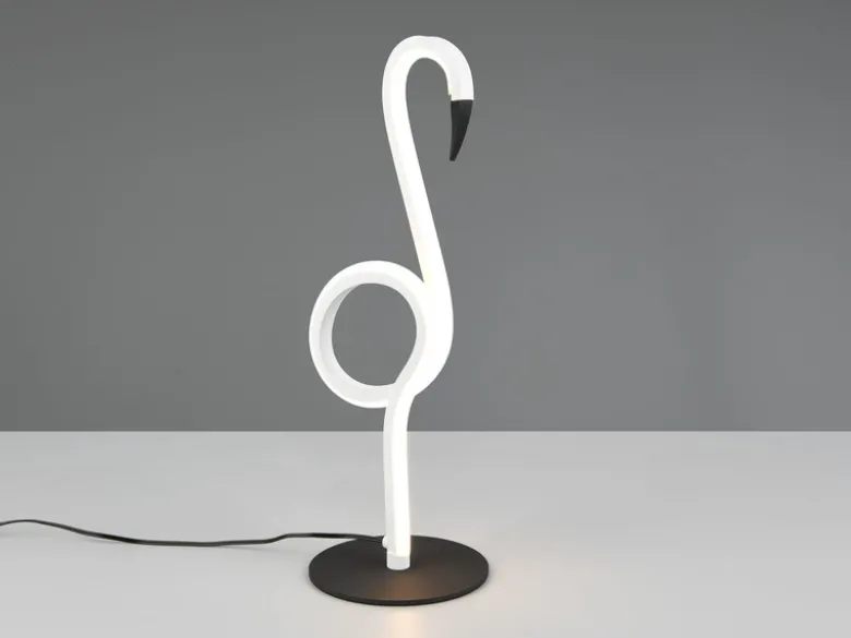 2er SET LED Deko Tischlampen Weiß mit Schnurschalter, Höhe 35cm