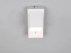 2er SET LED Innen Wandleuchten schwenkbar mit Schalter, Weiß, Höhe 15cm