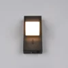2er SET LED Innen Wandleuchten schwenkbar mit Schalter, Schwarz, Höhe 15cm