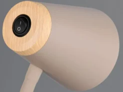 2er SET LED Klemmleuchten Beige flexibel biegsam, Höhe 33cm