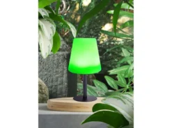 2er Set LED Outdoor Solar Tischleuchten mit RGB Farbwechsel, Höhe 30cm