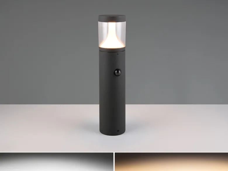 2er Set LED Pollerleuchten mit Bewegungsmelder zur Reihenschaltung, Höhe 50cm